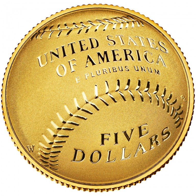 2014 Baseball Hall of Fame $5 Gold: The First Coin That Curved