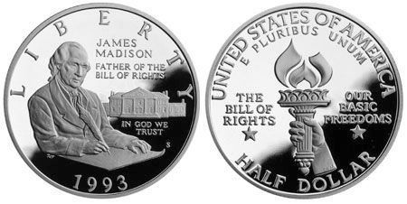 The 1993 Bill of Rights Half Dollar