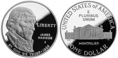 The 1993 Bill of Rights Silver Dollar