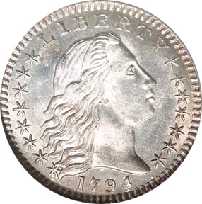The Flowing Hair Half Dime (1794–1795)