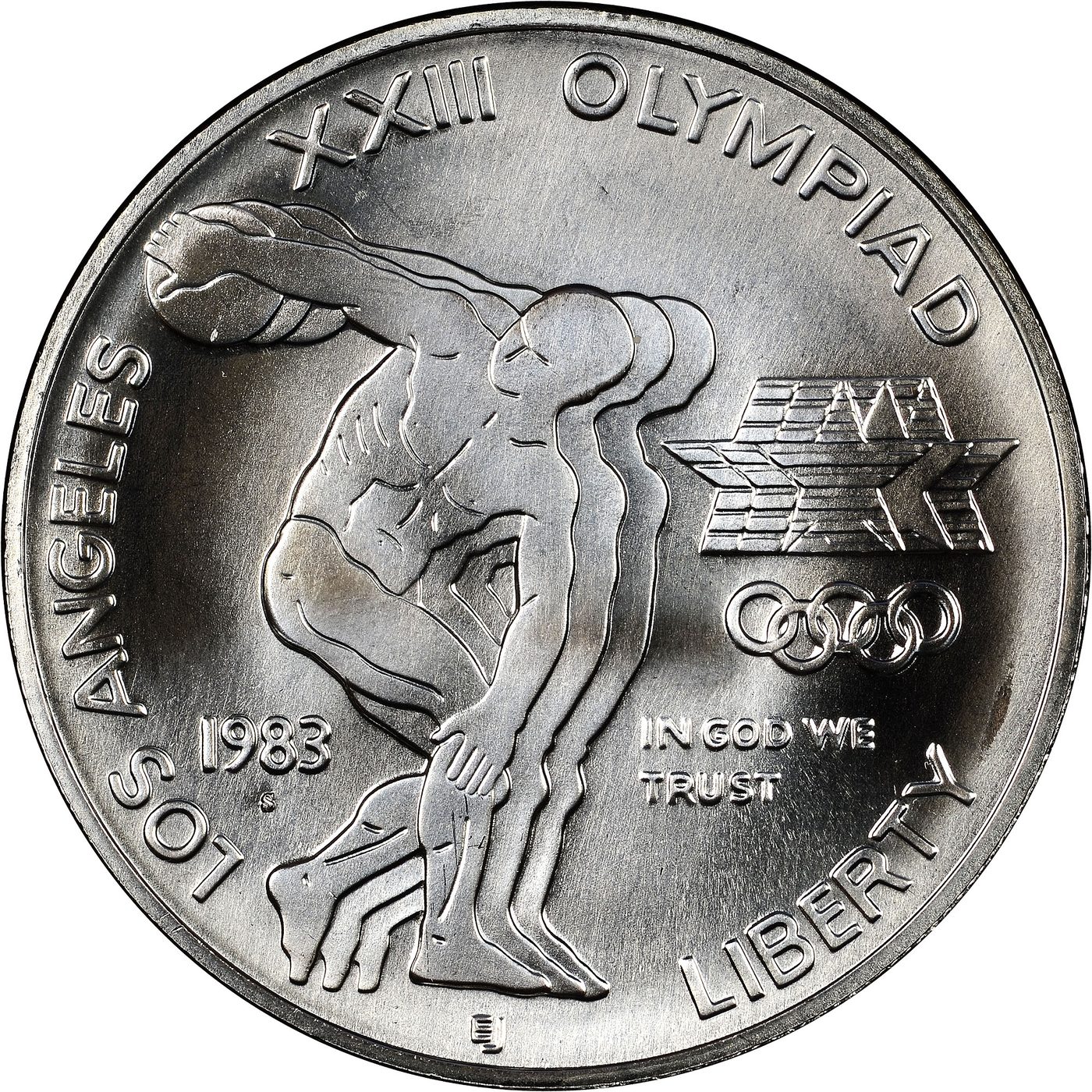 The 1983 Olympic Dollar: an ancient athlete, reborn to pay for a modern Games