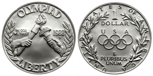 The 1988 Seoul Olympiad Silver Dollar