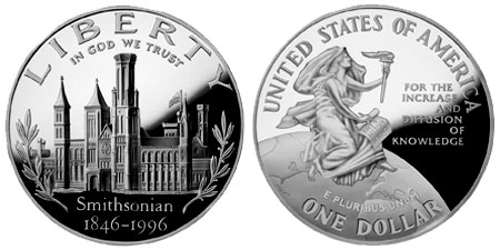 The 1996 Smithsonian Silver Dollar: a coin for the man who never came