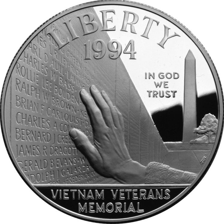 The 1994 Vietnam Veterans Memorial Silver Dollar