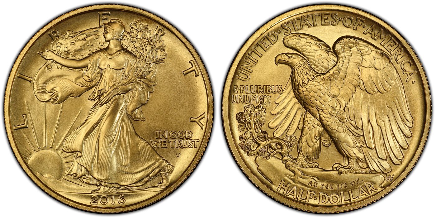The Walking Liberty, Cast in Gold for Its 100th Birthday