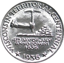 The Wisconsin Territorial Centennial Half Dollar
