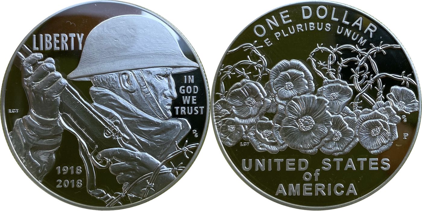 The World War I Centennial Silver Dollar