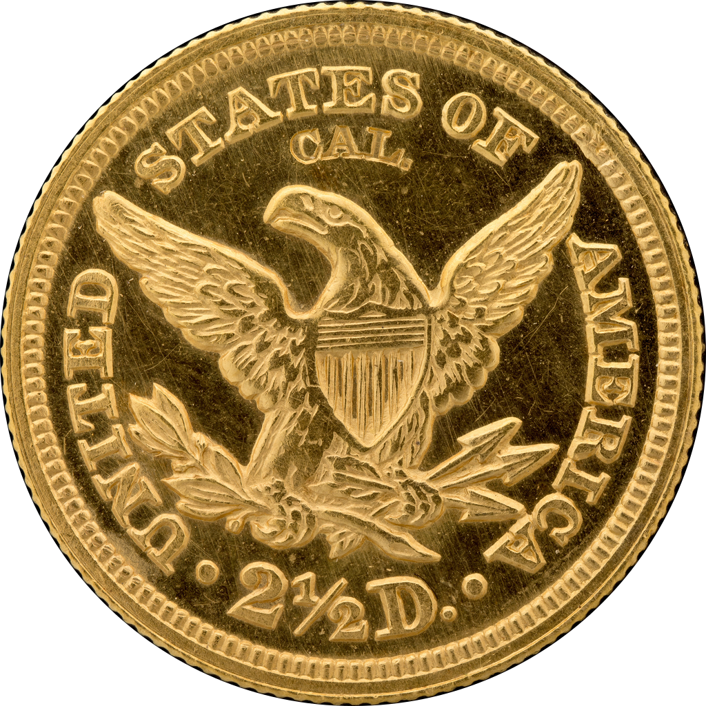 2½ Dollars "Coronet Head - Quarter Eagle" reverse