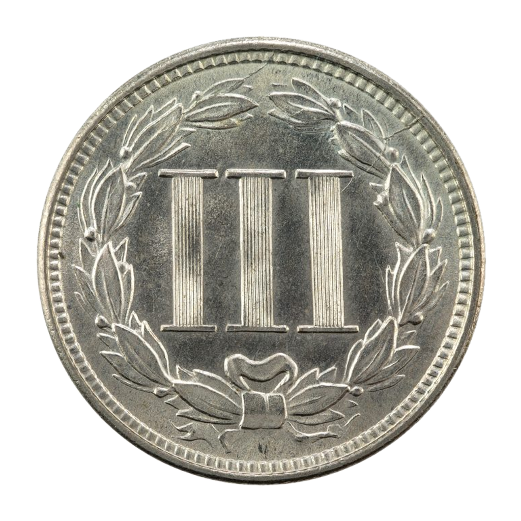 3 Cents "Three Cent Nickel" reverse