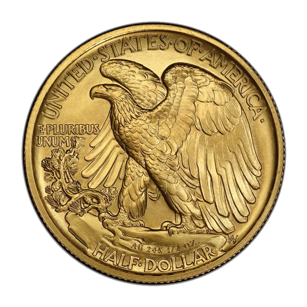 ½ Dollar (Walking Liberty Half Centennial; Gold) reverse