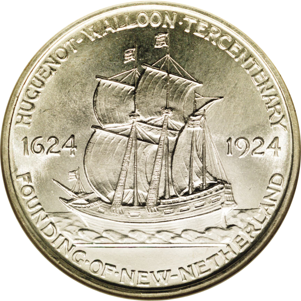 ½ Dollar (Huguenot-Walloon Tercentenary) reverse