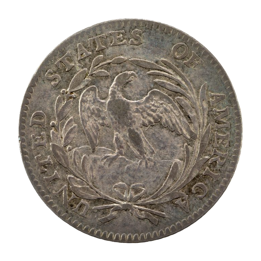 ½ Dime "Draped Bust Half Dime" reverse