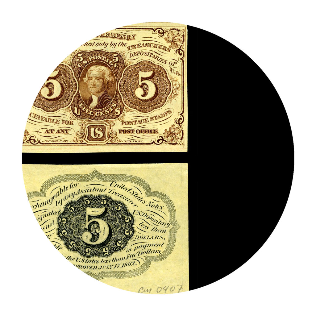 10 Cents "Postage Currency" reverse