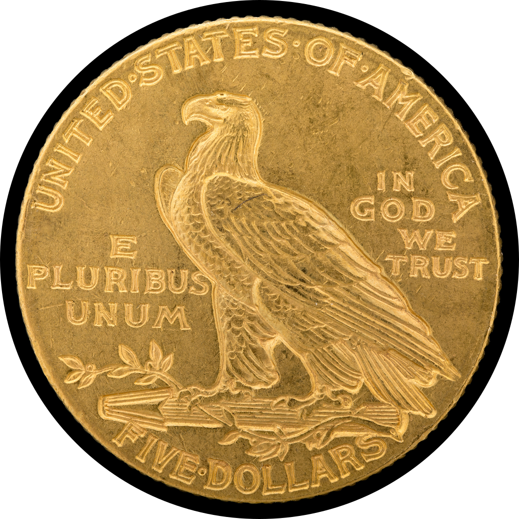 5 Dollars "Indian Head" reverse