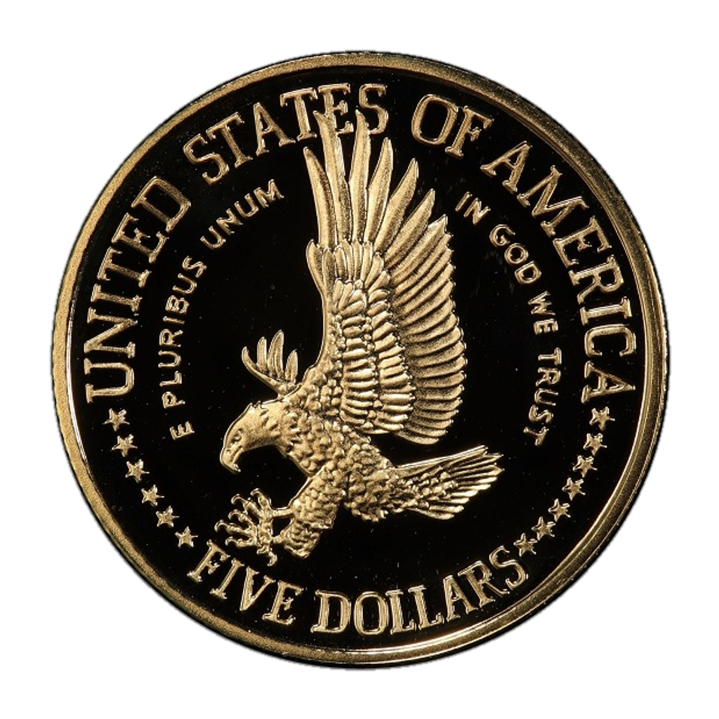 5 Dollars (Statue of Liberty Centennial) reverse