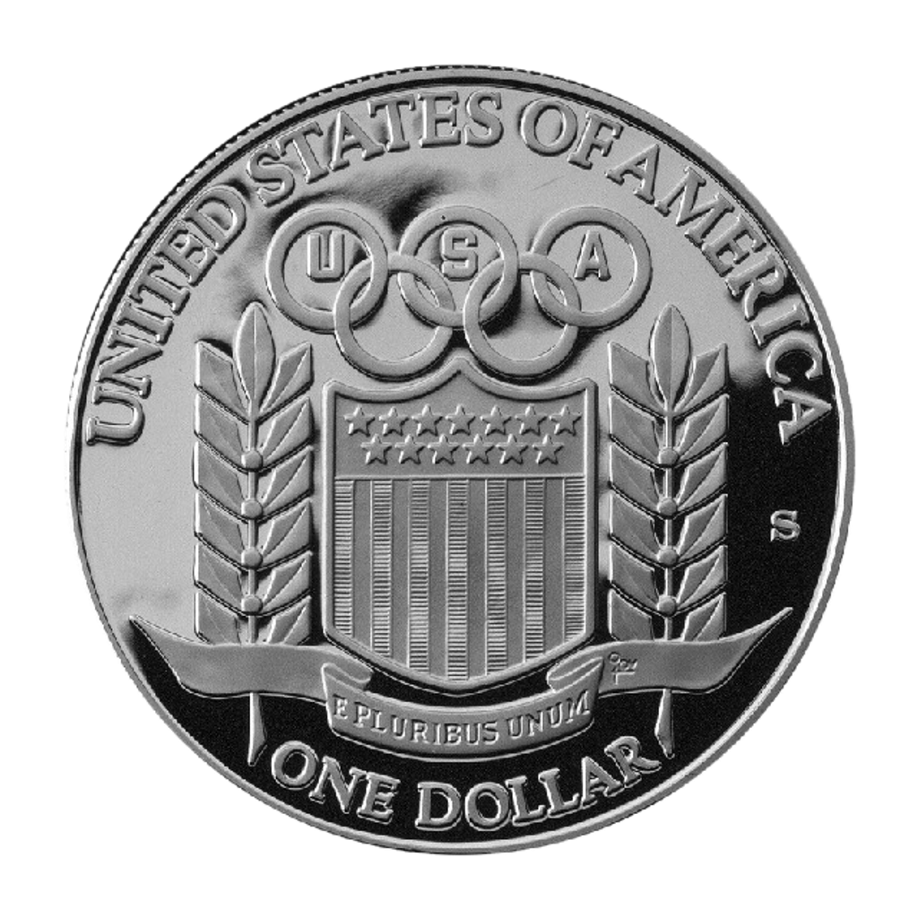1 Dollar (XXV Olympiad) reverse