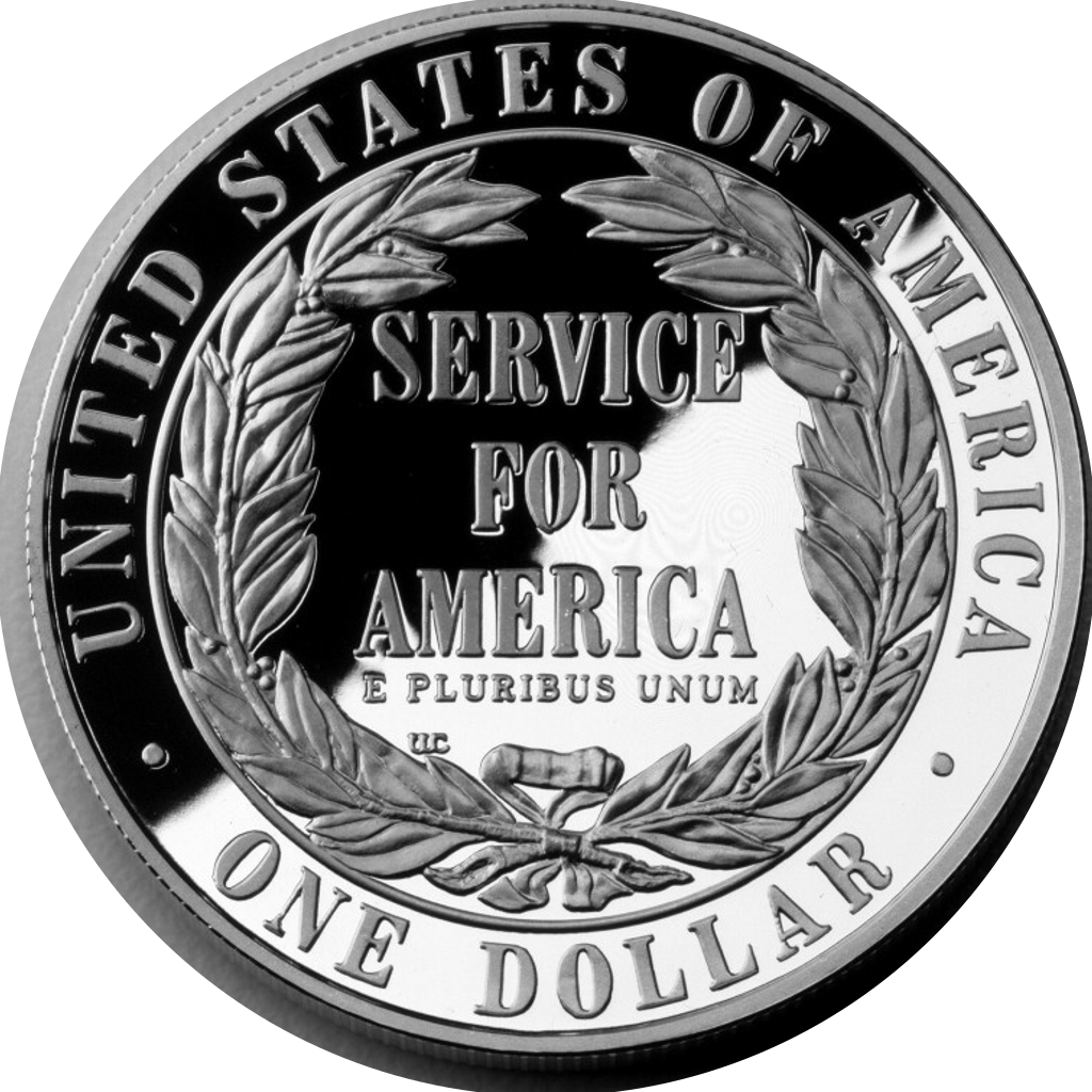1 Dollar (National Community Service) reverse