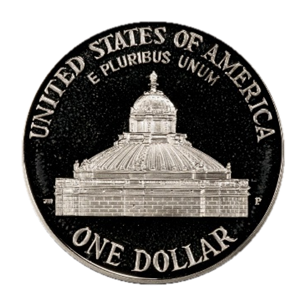 1 Dollar (Library of Congress) reverse