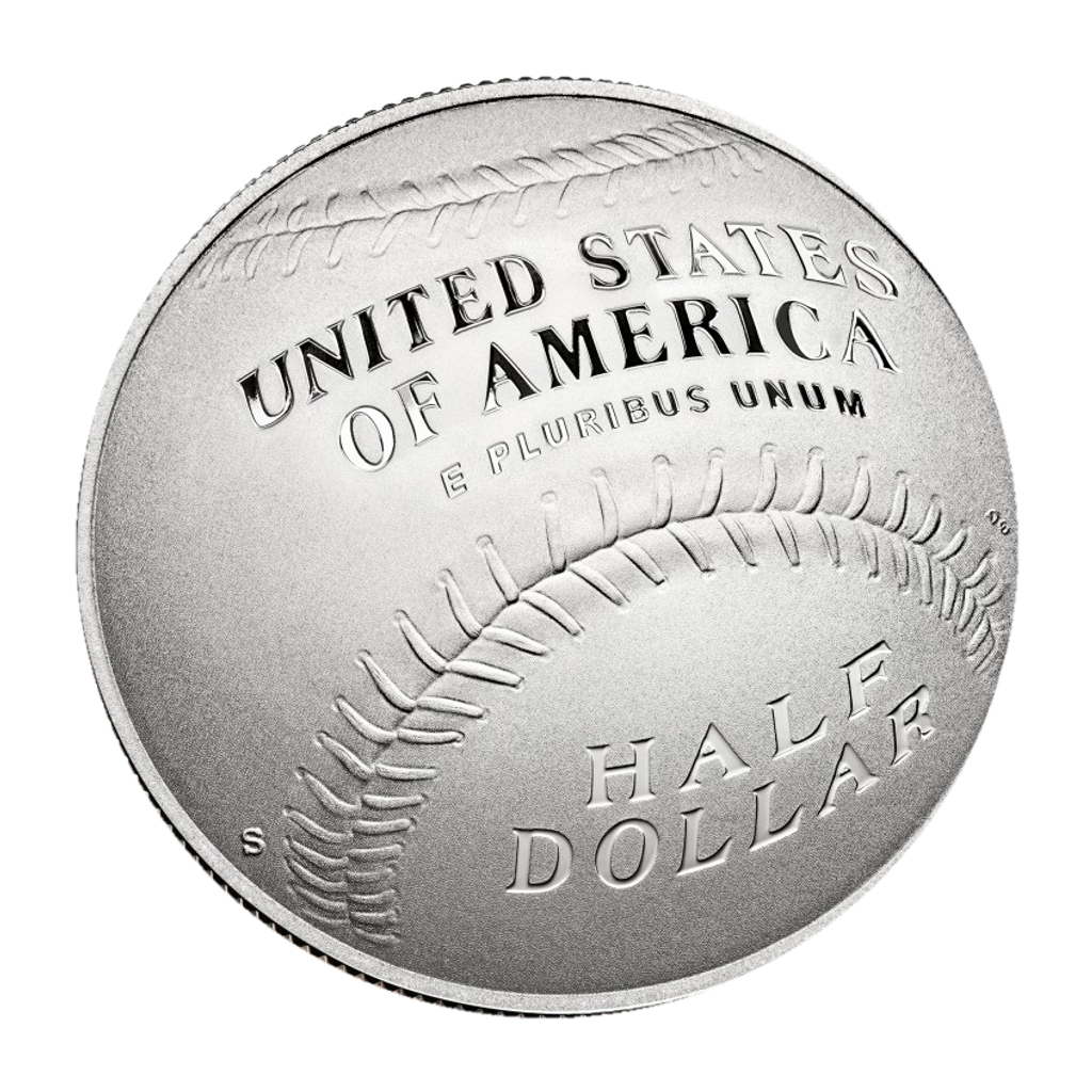 ½ Dollar (National Baseball Hall of Fame) reverse
