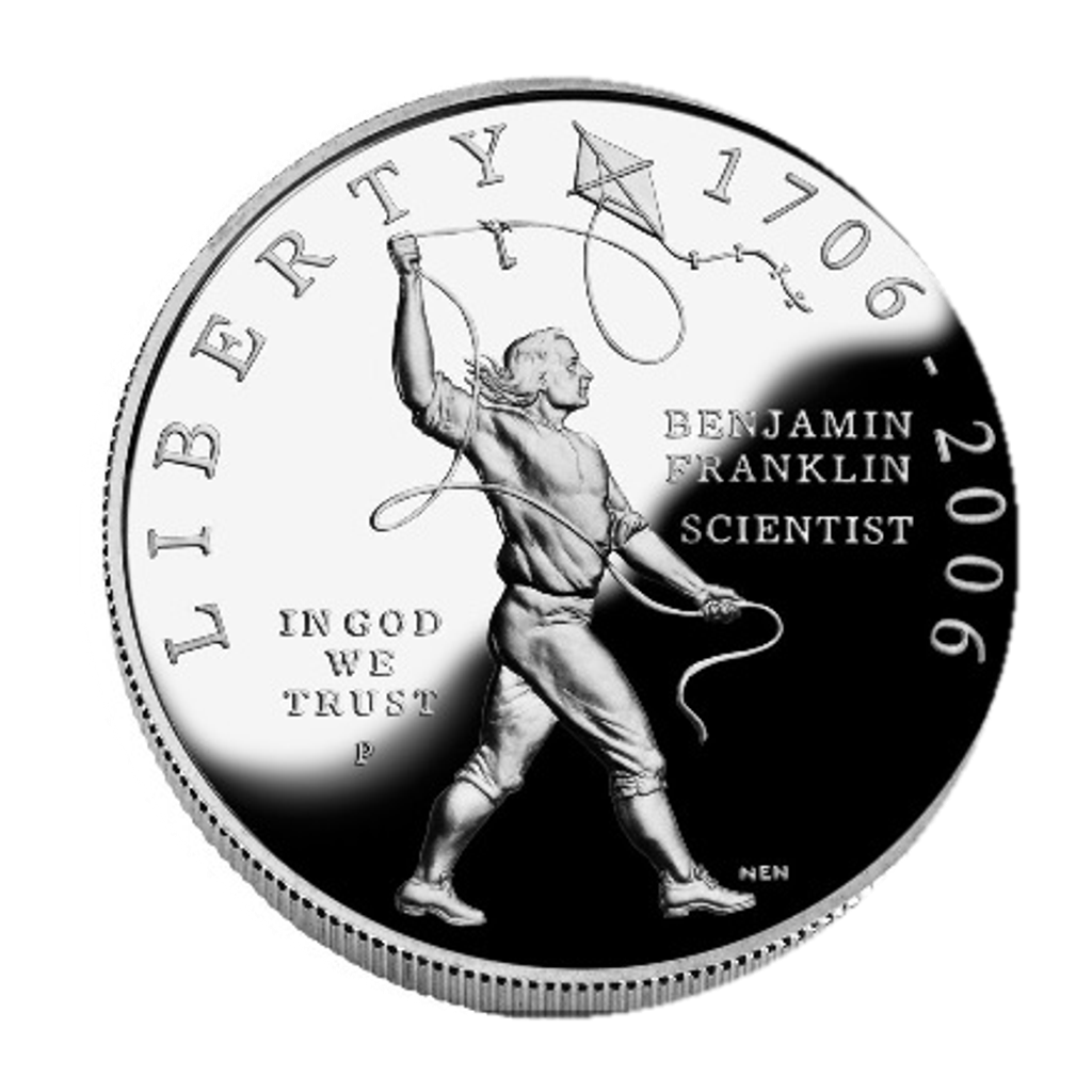 1 Dollar (Benjamin Franklin Tercentenary, Scientist) obverse