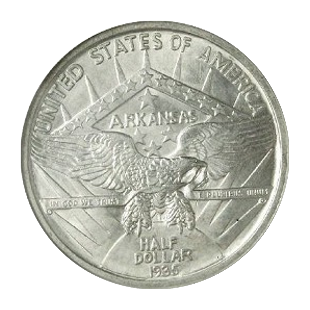 ½ Dollar (Arkansas Centennial) reverse