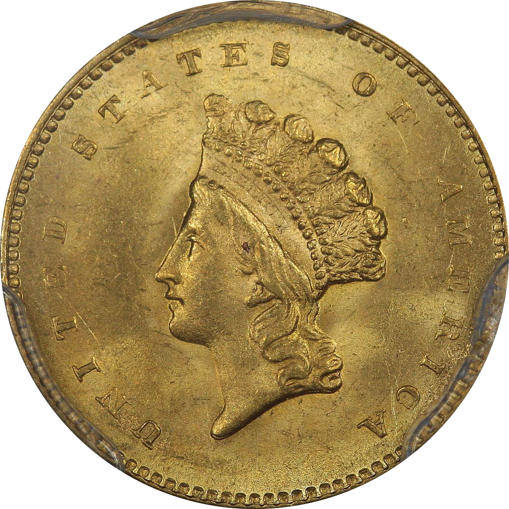 1 Dollar "Small Indian Head" obverse