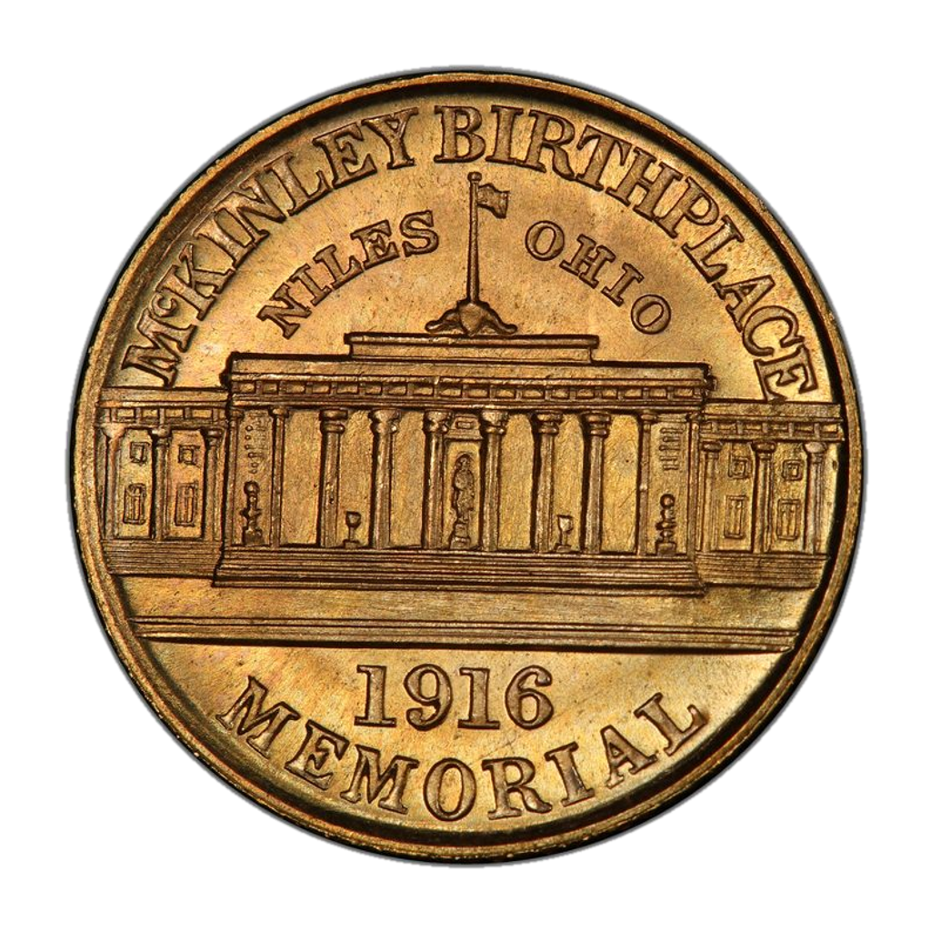 1 Dollar (McKinley Birthplace Memorial) reverse