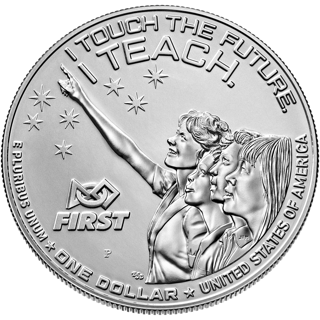 1 Dollar (Christa McAuliffe) reverse