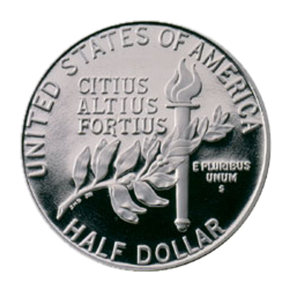 ½ Dollar (1992 Olympics) reverse