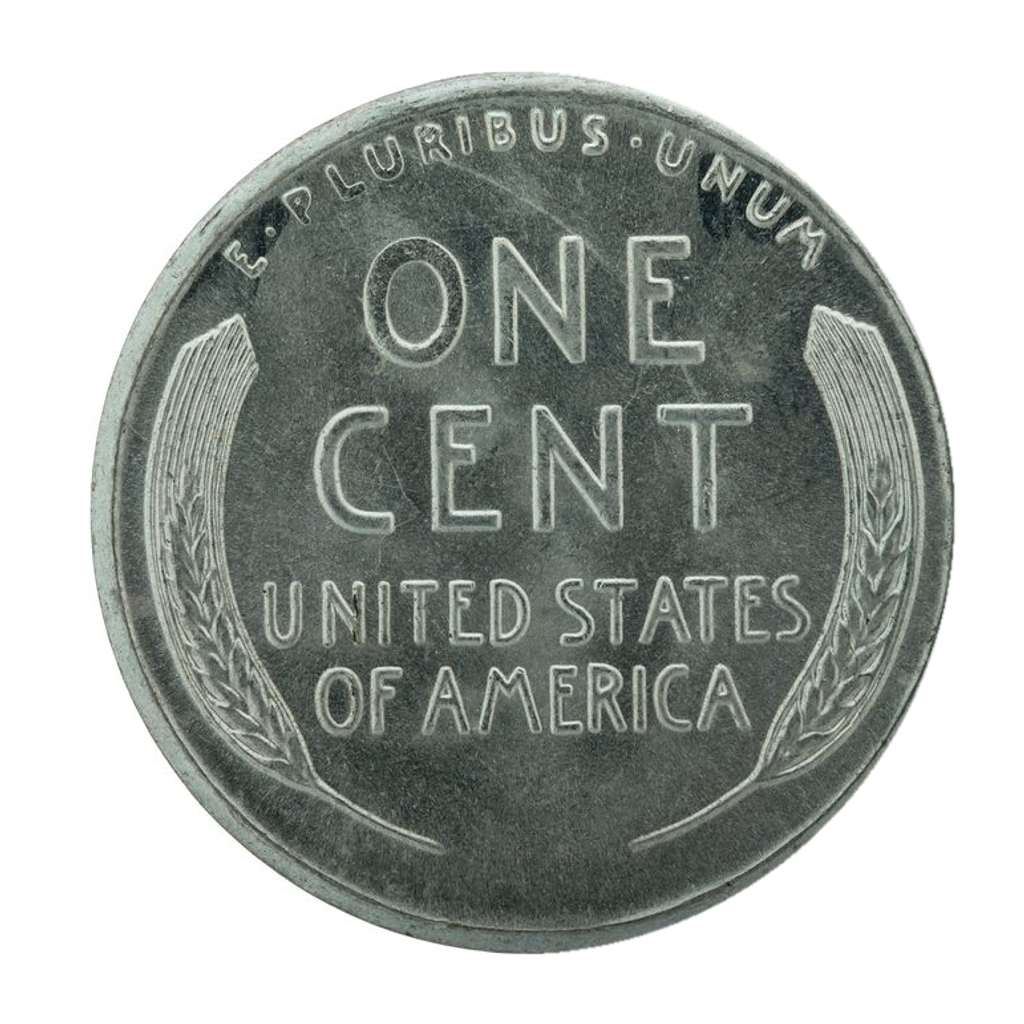 1 Cent "Steel Cent" reverse