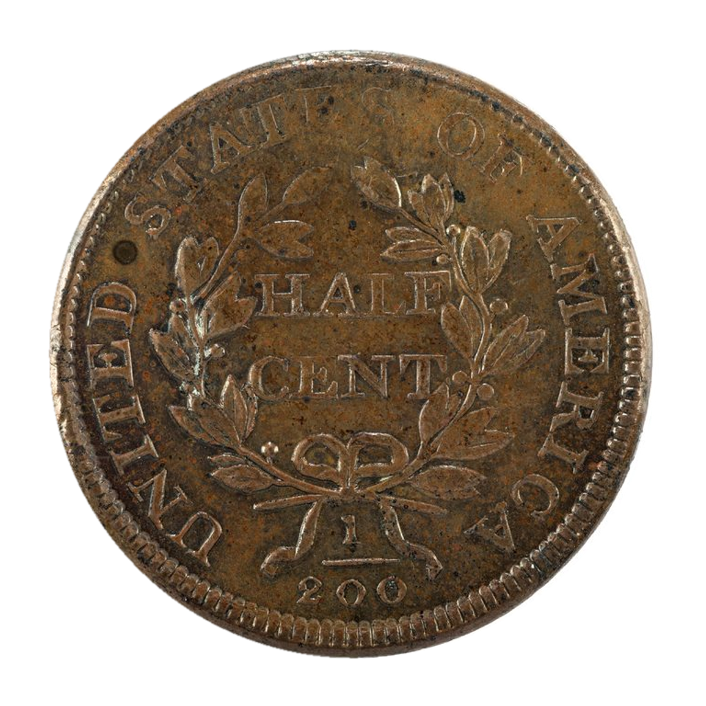 ½ Cent reverse