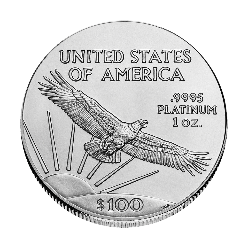 100 Dollars "American Platinum Eagle" reverse