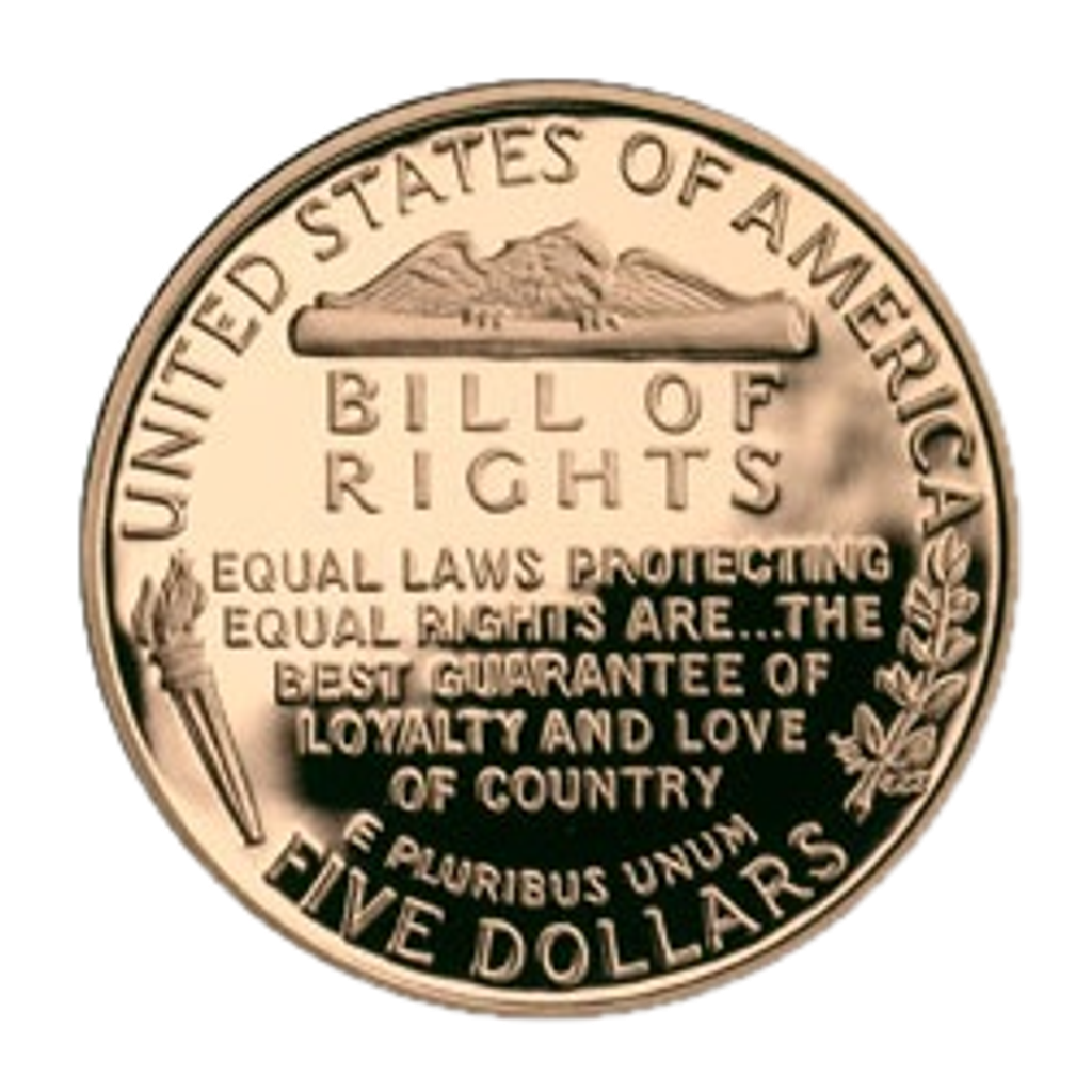 5 Dollars (Bill of Rights) reverse