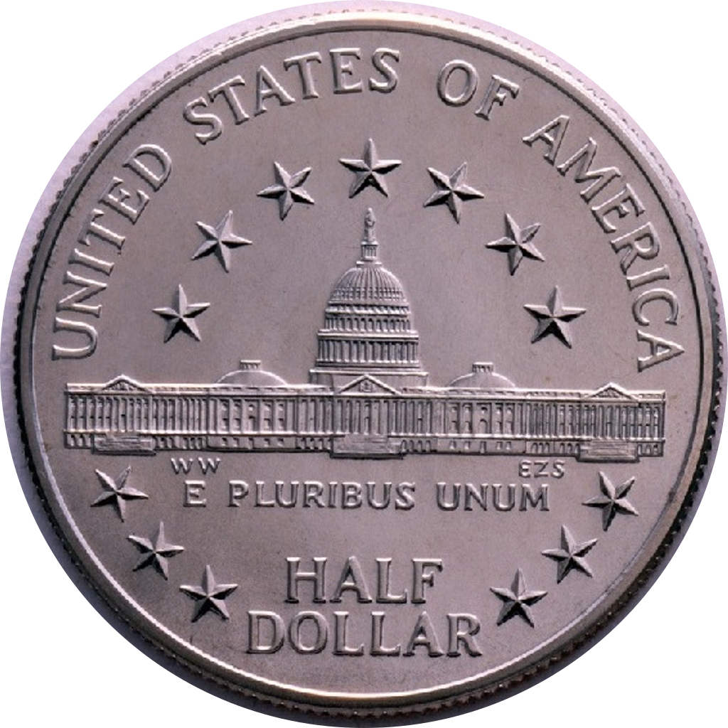 ½ Dollar (Congress) reverse