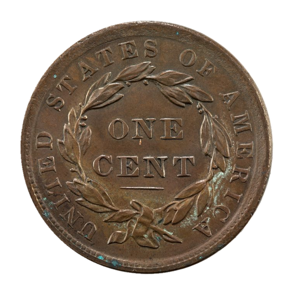 1 Cent "Liberty Head / Matron Head" reverse