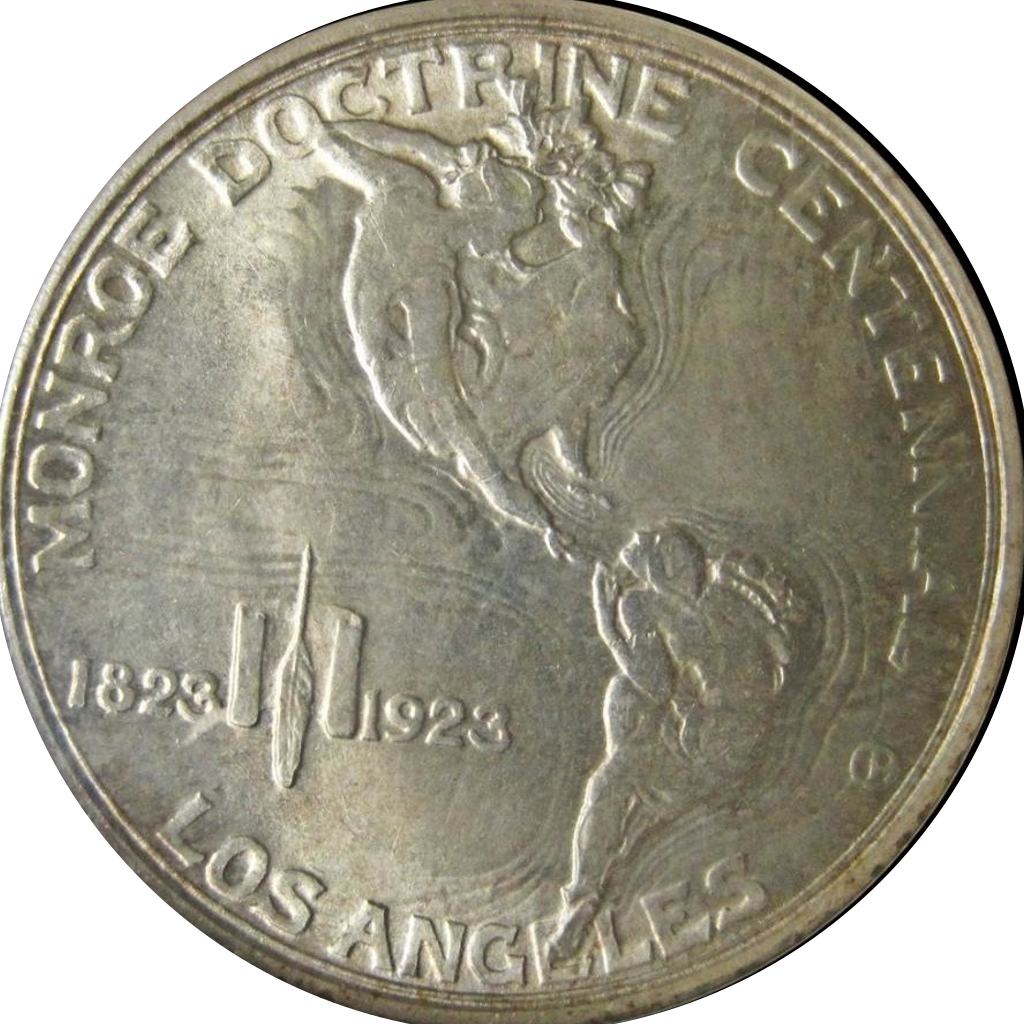½ Dollar (Monroe Doctrine Centennial) reverse