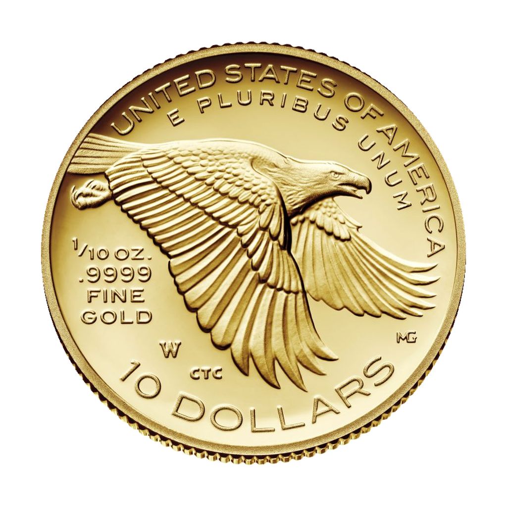 10 Dollars "American Liberty" reverse