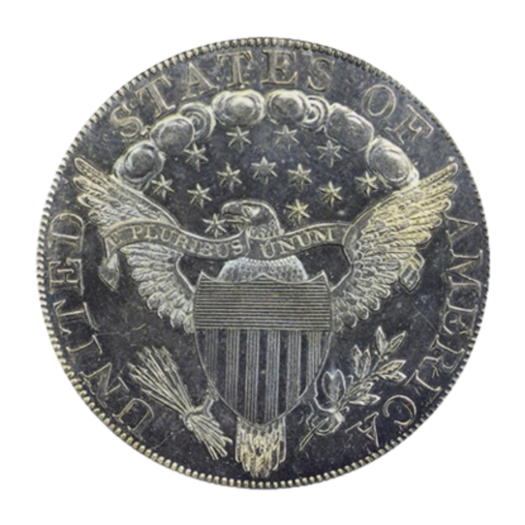 10 Dollars "Plain 4 Silver" reverse