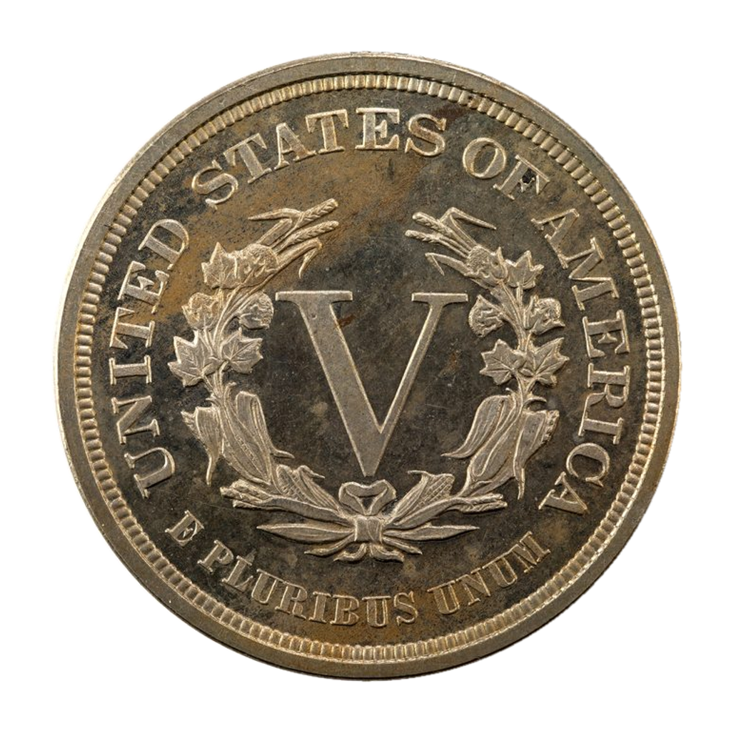 5 Cents "Liberty Nickel without cents" reverse