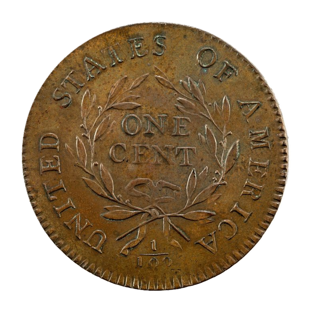 1 Cent "Liberty Cap Cent" reverse