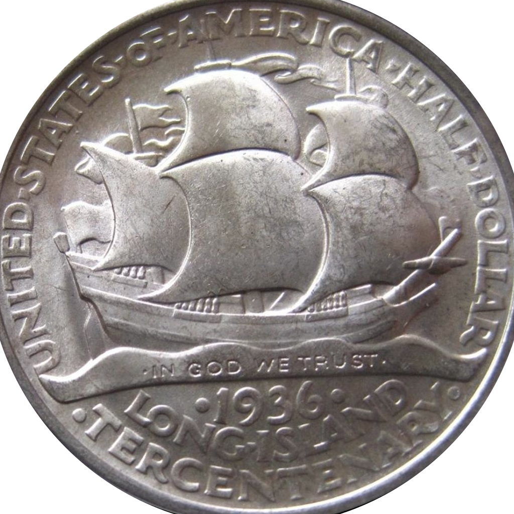 ½ Dollar (Long Island) reverse