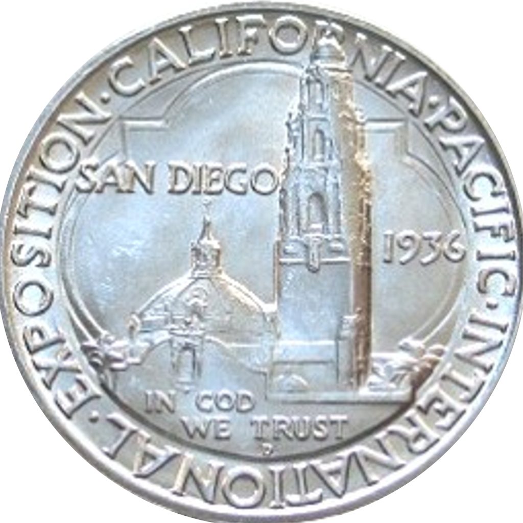 ½ Dollar - San Diego (California-Pacific Exposition) reverse