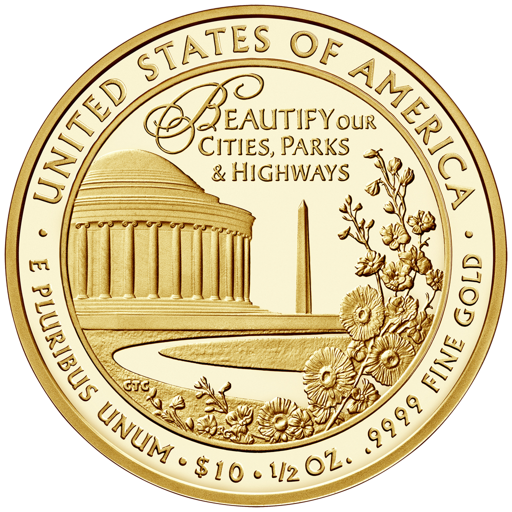 10 Dollars "Lady Bird" reverse