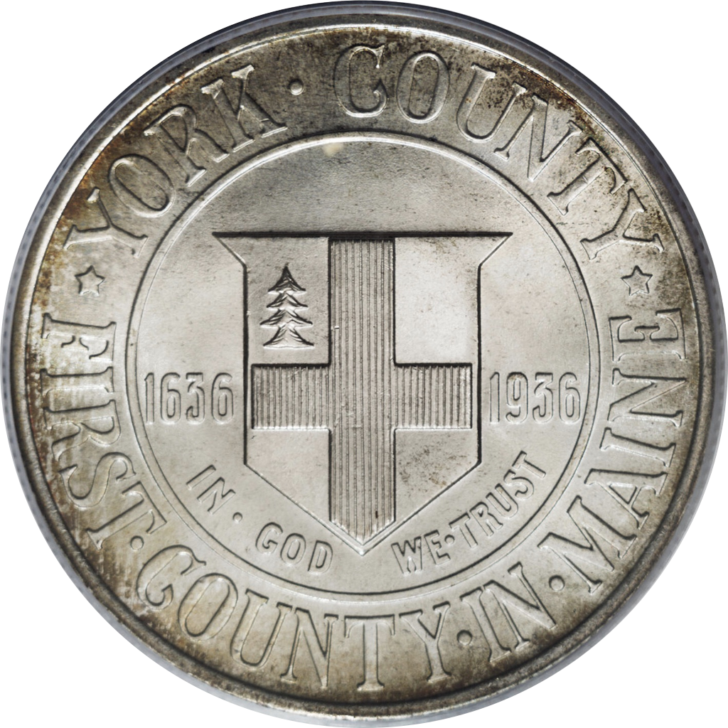 ½ Dollar (York County, Maine Tercentenary) reverse