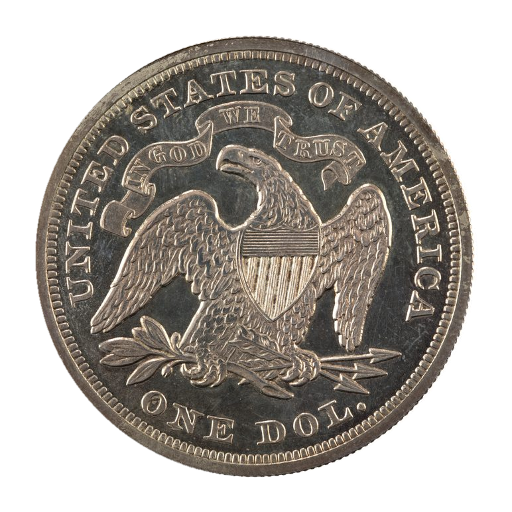 1 Dollar "Seated Liberty" reverse