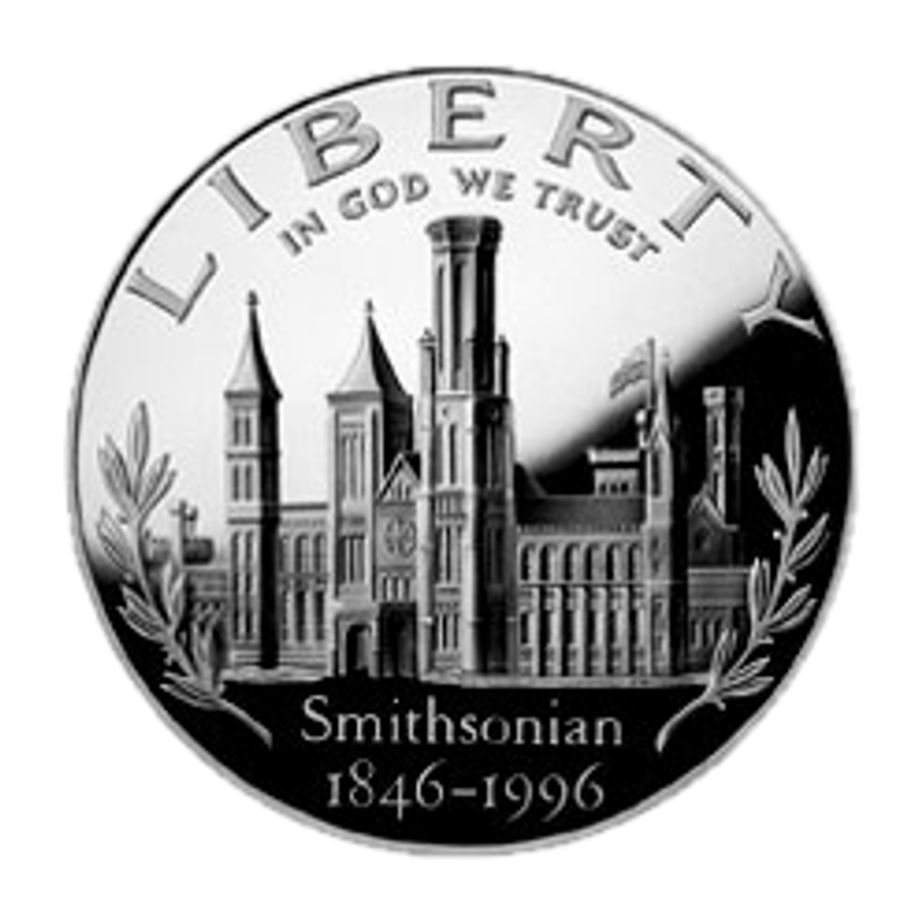 1 Dollar (Smithsonian 150th Anniversary) obverse