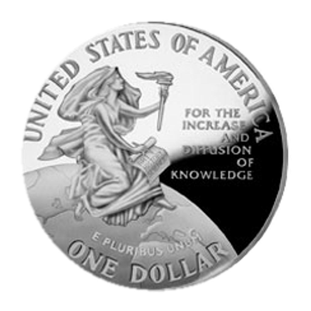 1 Dollar (Smithsonian 150th Anniversary) reverse