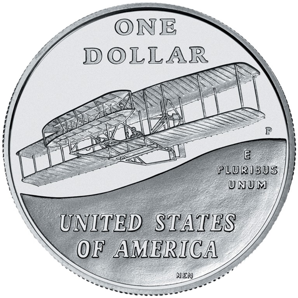 1 Dollar (First Flight Centennial) reverse