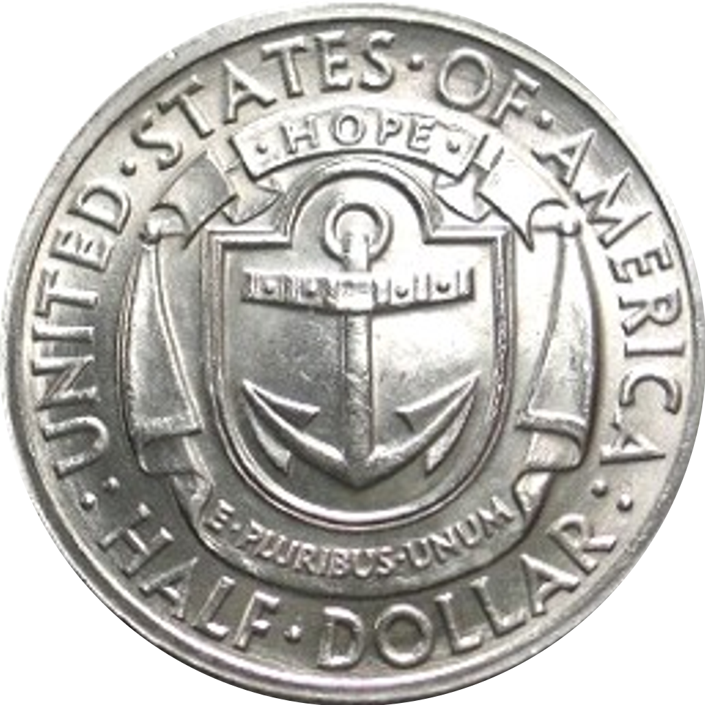 ½ Dollar (Providence, Rhode Island Tercentenary) reverse