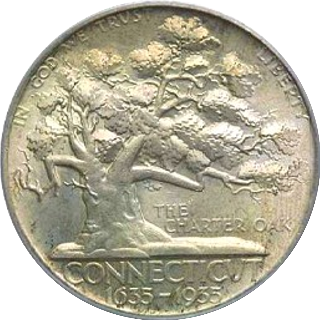 ½ Dollar (Connecticut) obverse
